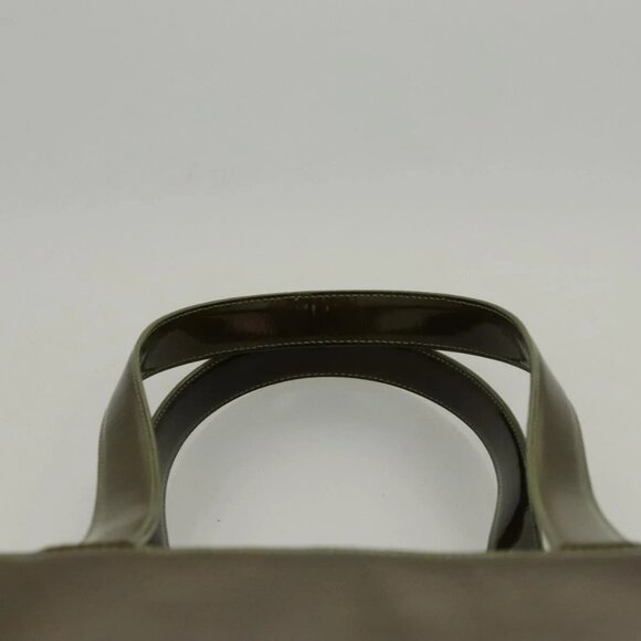 CHANEL Hand Bag Enamel Khaki CC Auth - Picture 7 of 15